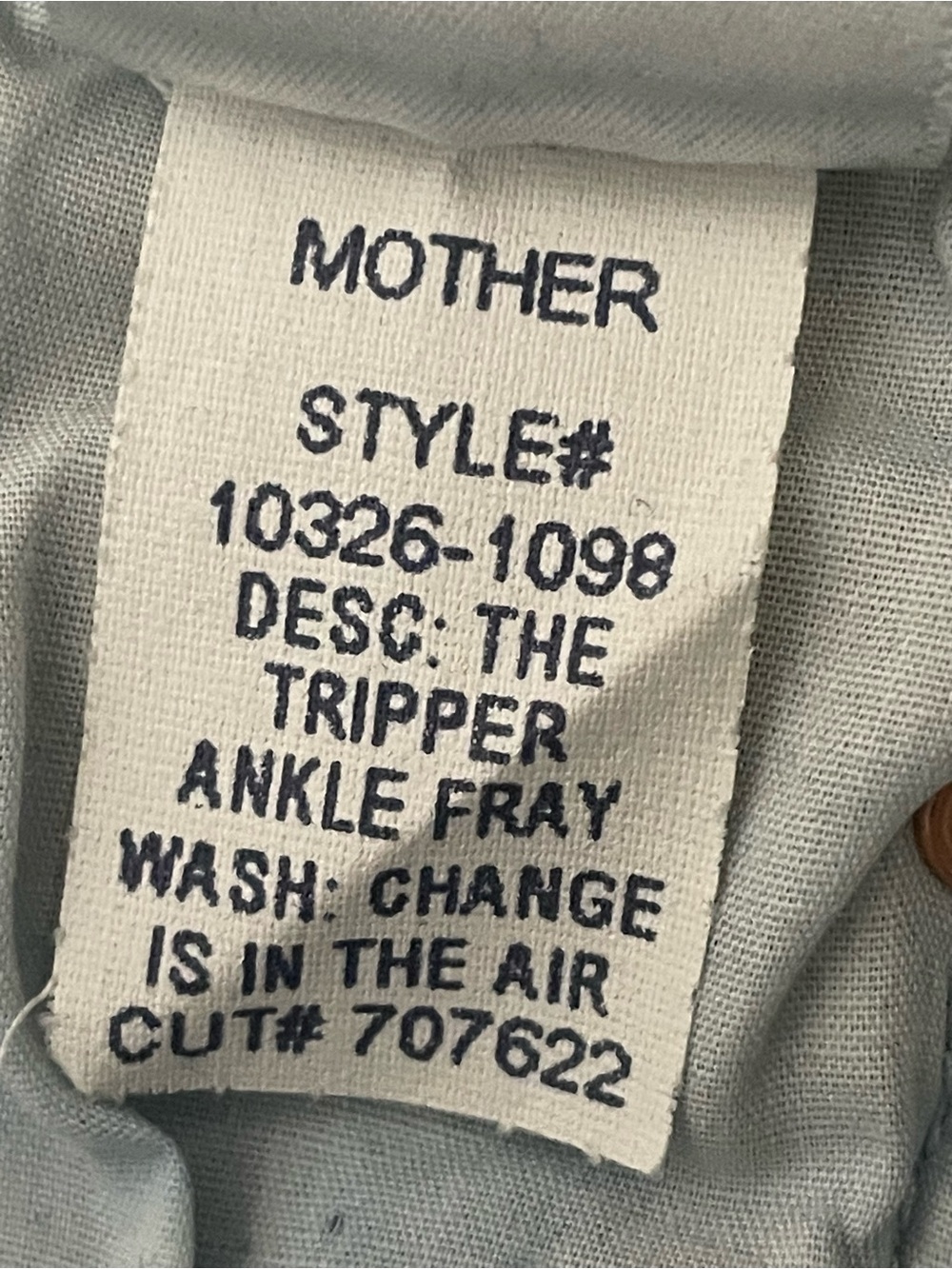 Mother The Tripper Ankle Fray Jean size 26 - Picture 12 of 12